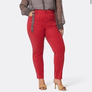 Joie High Rise Skinny Willa Pants Scooter Red New Classy Slacks Women’s Size 3X